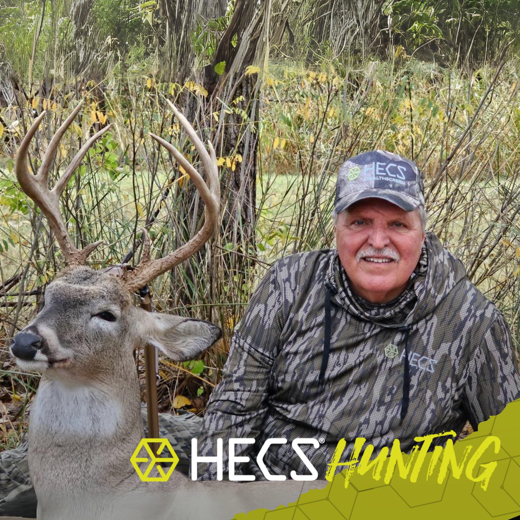 HECS Stealth Screen Hunting Hoodie with Face Mask - Camouflage Apparel for Deer, Turkey & Big Game Hunting - Unisex Outdoor Gear for Concealment & Stealth Hunting