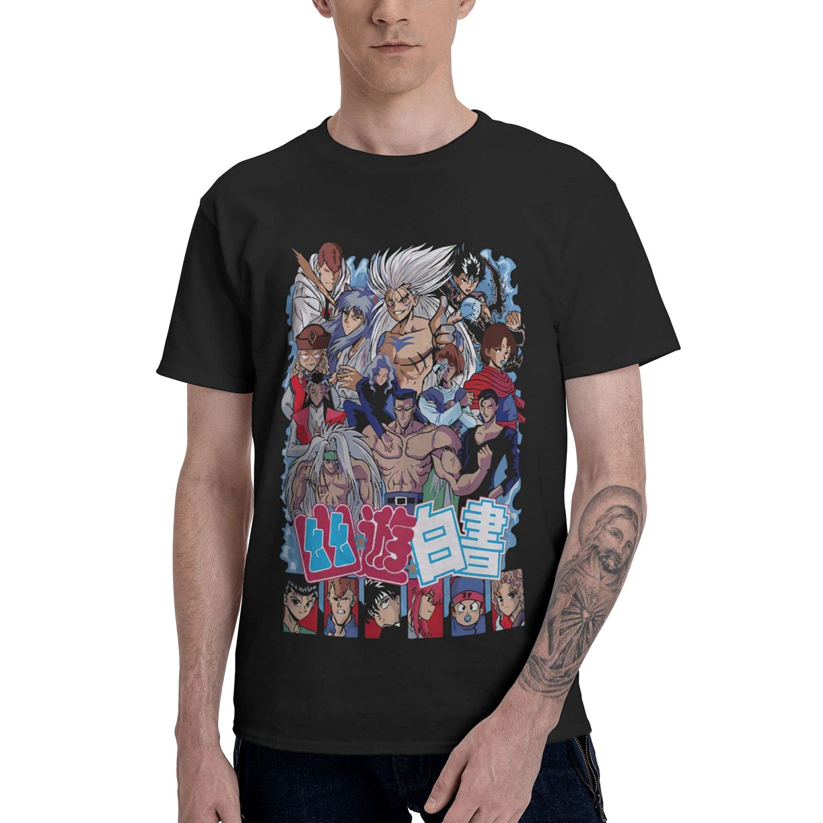 Baki The Grappler Yujiro Hanma Anime Graphic Tank Top - Cool Summer Muscle Shirt for Men & Teens - Comfortable Round Neck Sleeveless Shirt for Gym, Cosplay & Streetwear