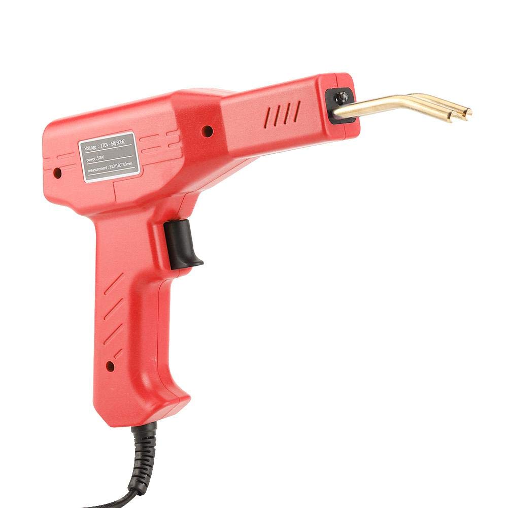 Professional 110V Red Electronic Soldering Gun Kit - Auto Bumper Repair Welding Tool for Car Bodywork | Easy Operation for Automotive, DIY & Home Repairs