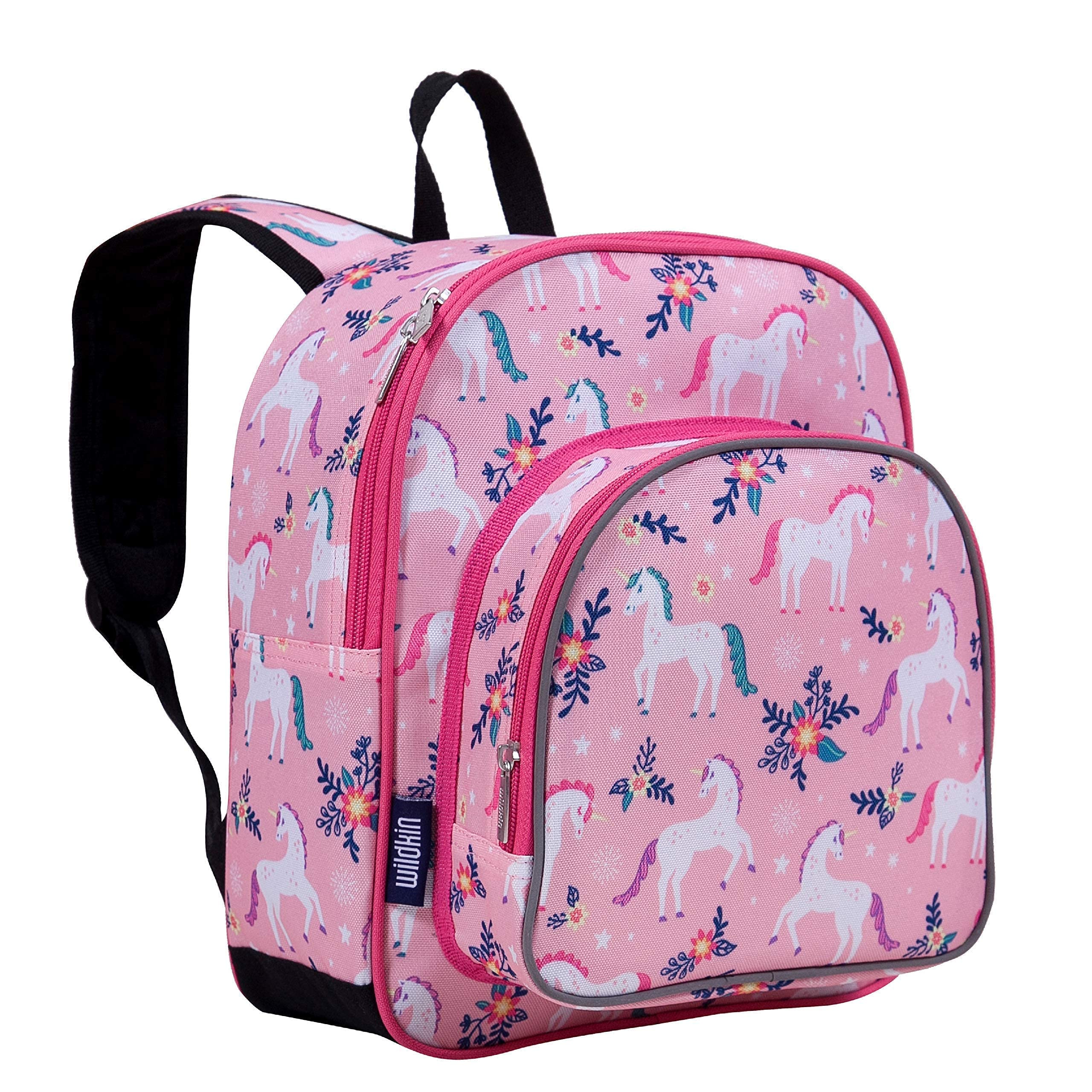 Wildkin 12 Inch Kids Backpack Set with Matching Nap Mat Cover - Magical Unicorn Design for School, Daycare & Travel | Durable Backpack for Boys & Girls