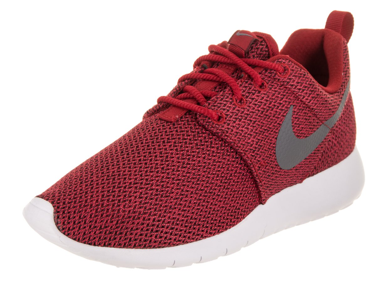 Nike Kids Roshe One (GS) Running Shoes - Gym Red/Cool Grey Anthracite - Size 5.5 US - Lightweight & Comfortable for School, Sports & Daily Activities