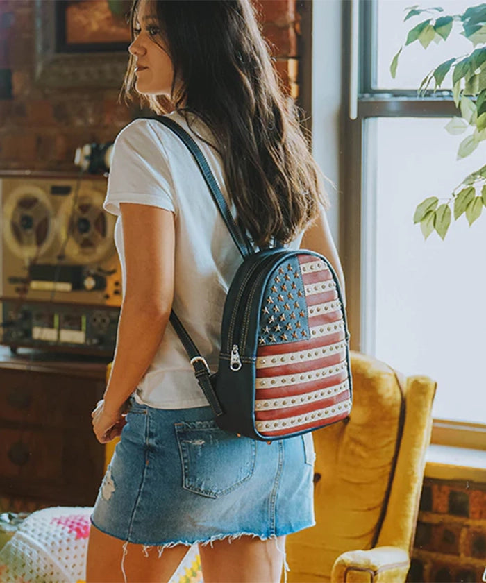 Montana West American Pride Concealed Carry Backpack - Tactical EDC Backpack with Hidden Gun Compartment for Outdoor, Travel & Everyday Use