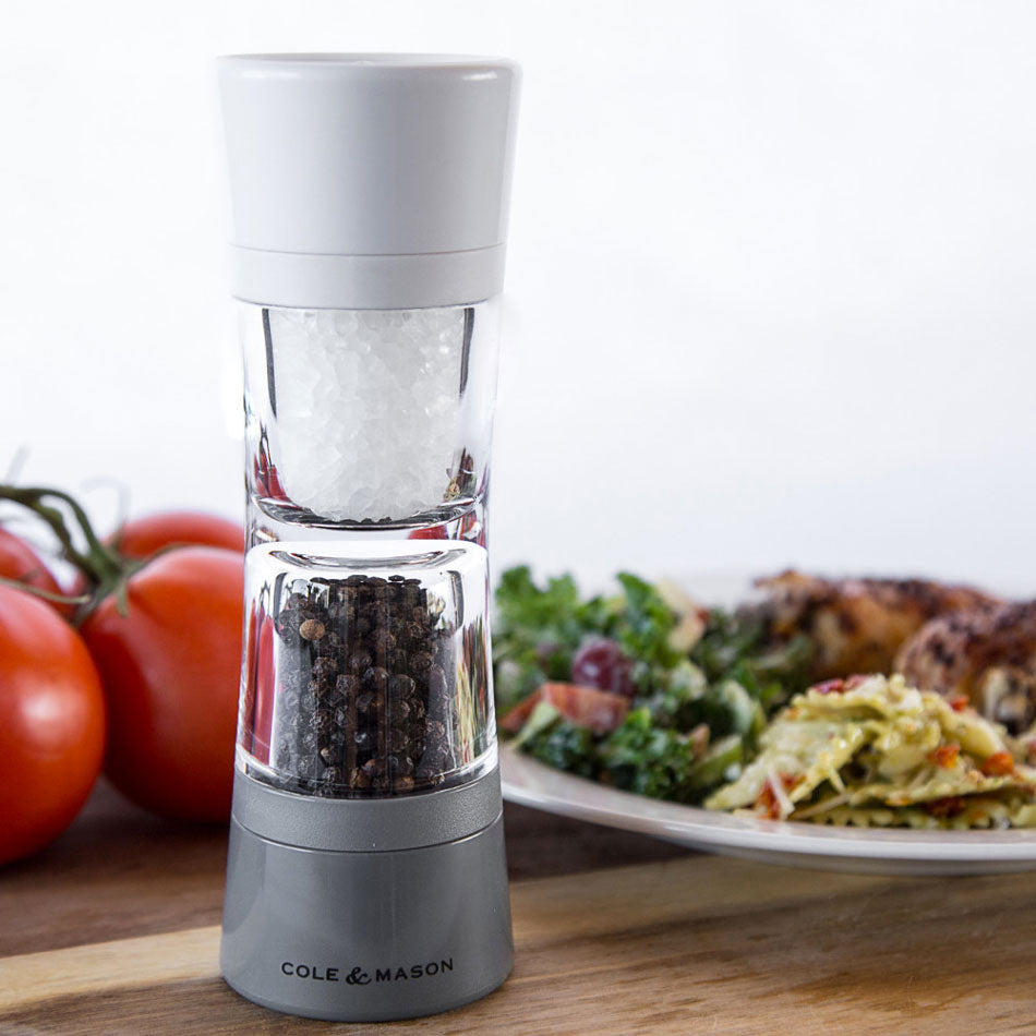 Cole & Mason Lincoln H308597U Premium Stainless Steel Salt and Pepper Grinder Set - Perfect for Kitchen, Dining Table & Gourmet Cooking