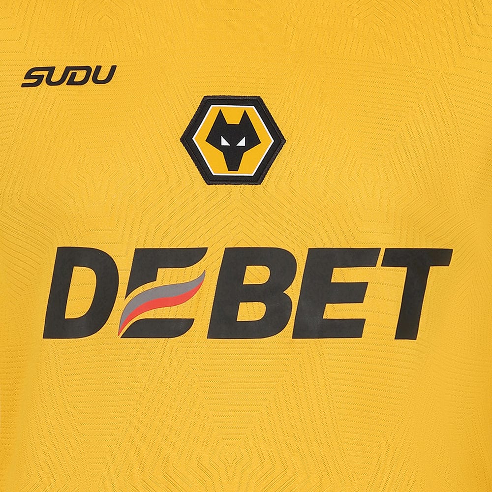 2024-2025 Wolves FC Home Jersey Long Sleeve Adult Soccer Shirt - Official Football Kit for Men, Fans & Players - Perfect for Matchdays, Training & Casual Wear