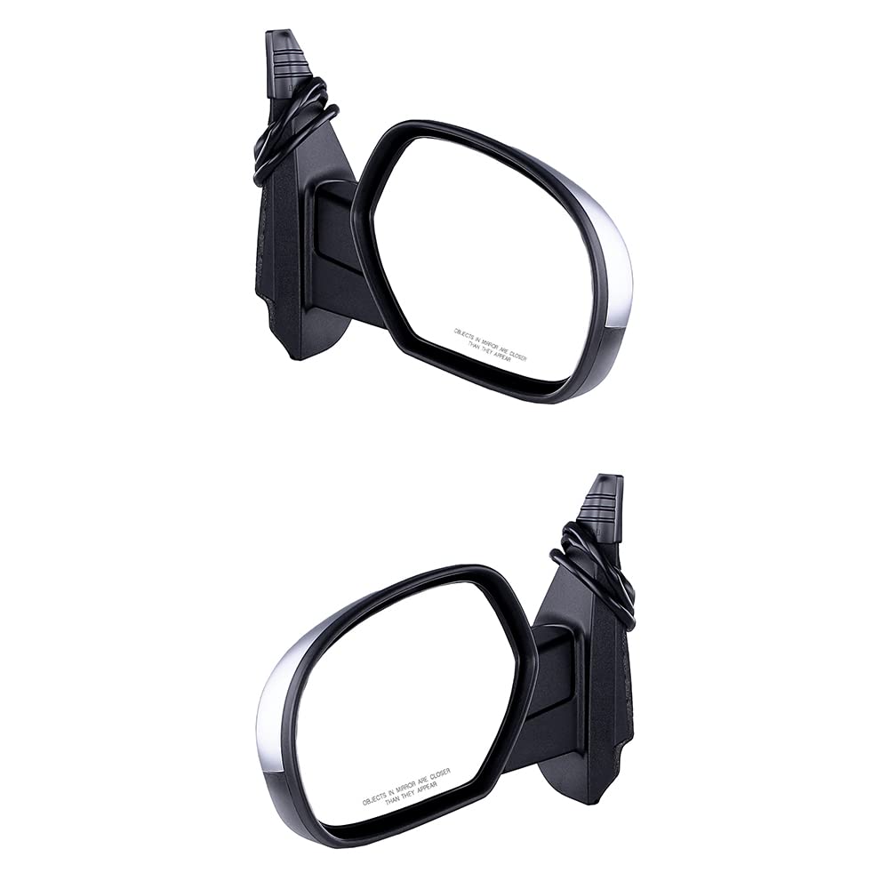New Pair of Door Mirrors Compatible with 2009-2013 Chevrolet Silverado 1500 - OEM 25776088 & 25776087 Replacement - Perfect for Truck Upgrades & Safe Driving