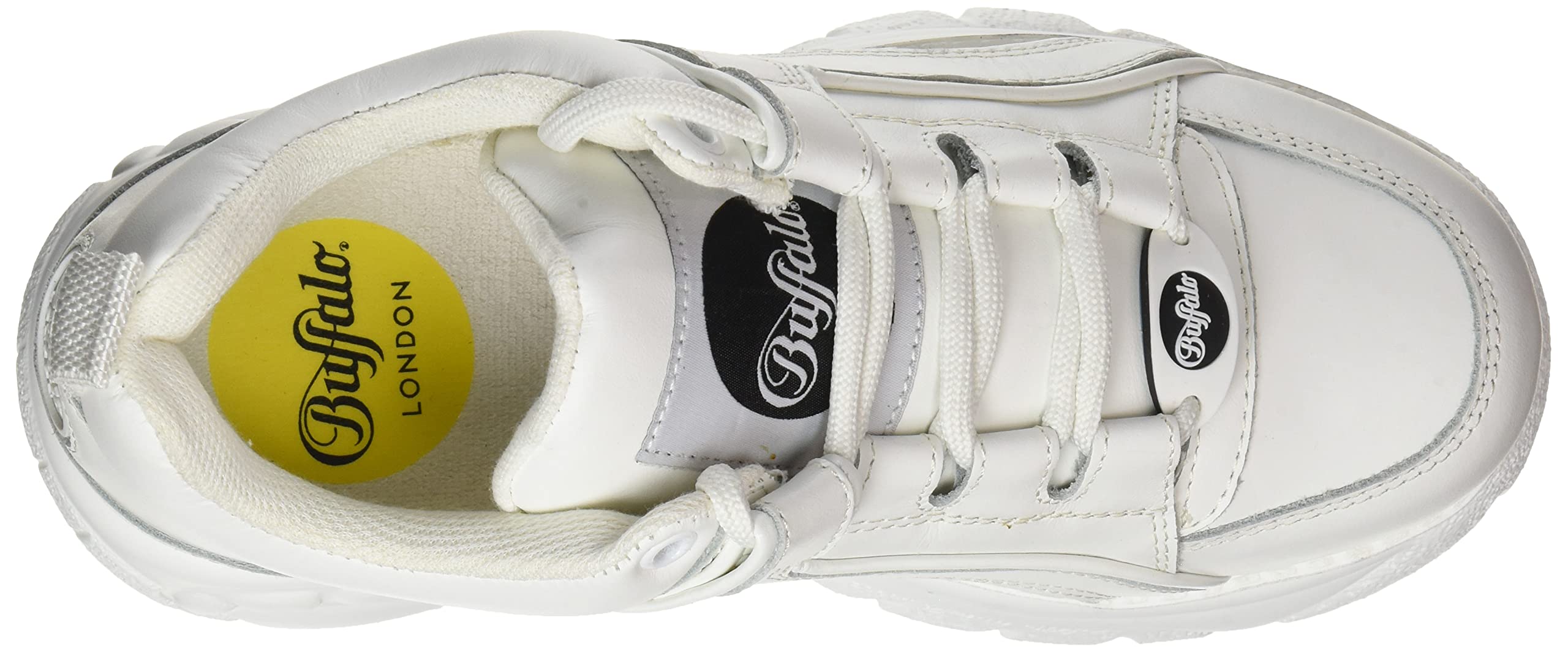 Buffalo London 1339-14 2.0 V Women's Platform Sneakers in White - Size 6 US | Comfortable & Stylish Casual Shoes for Everyday Wear, Walking & Fashion Outfits