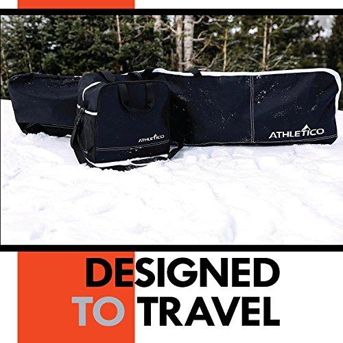 Athletico Padded Snowboard Bag with Boot Compartment - Waterproof Winter Sports Gear for Snowboarding Trips & Mountain Resorts