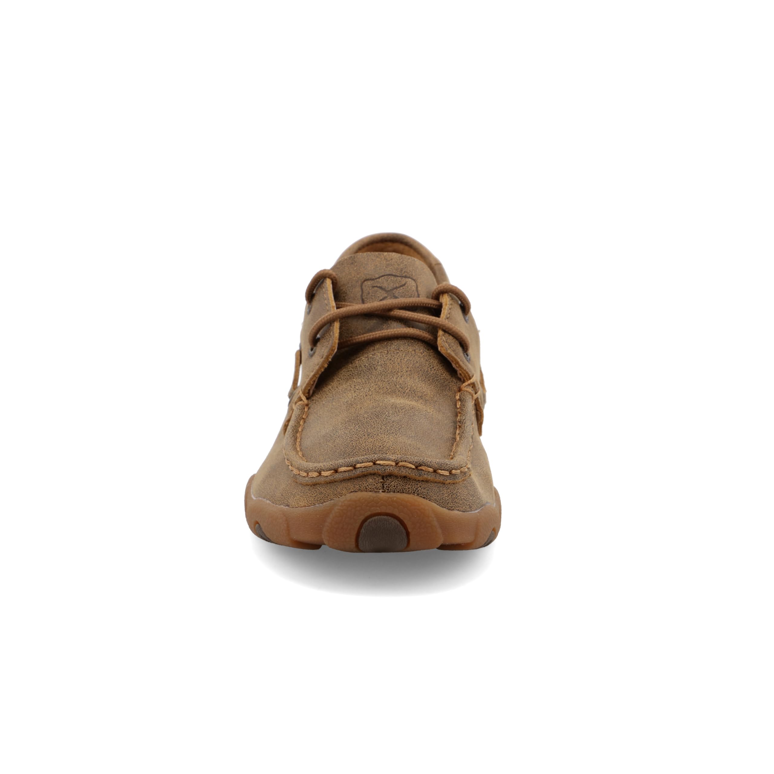 Twisted X Women's Comfortable Leather Boat Shoe Driving Moc - Slip-Resistant Moc Toe for Casual Wear, Boating & Driving