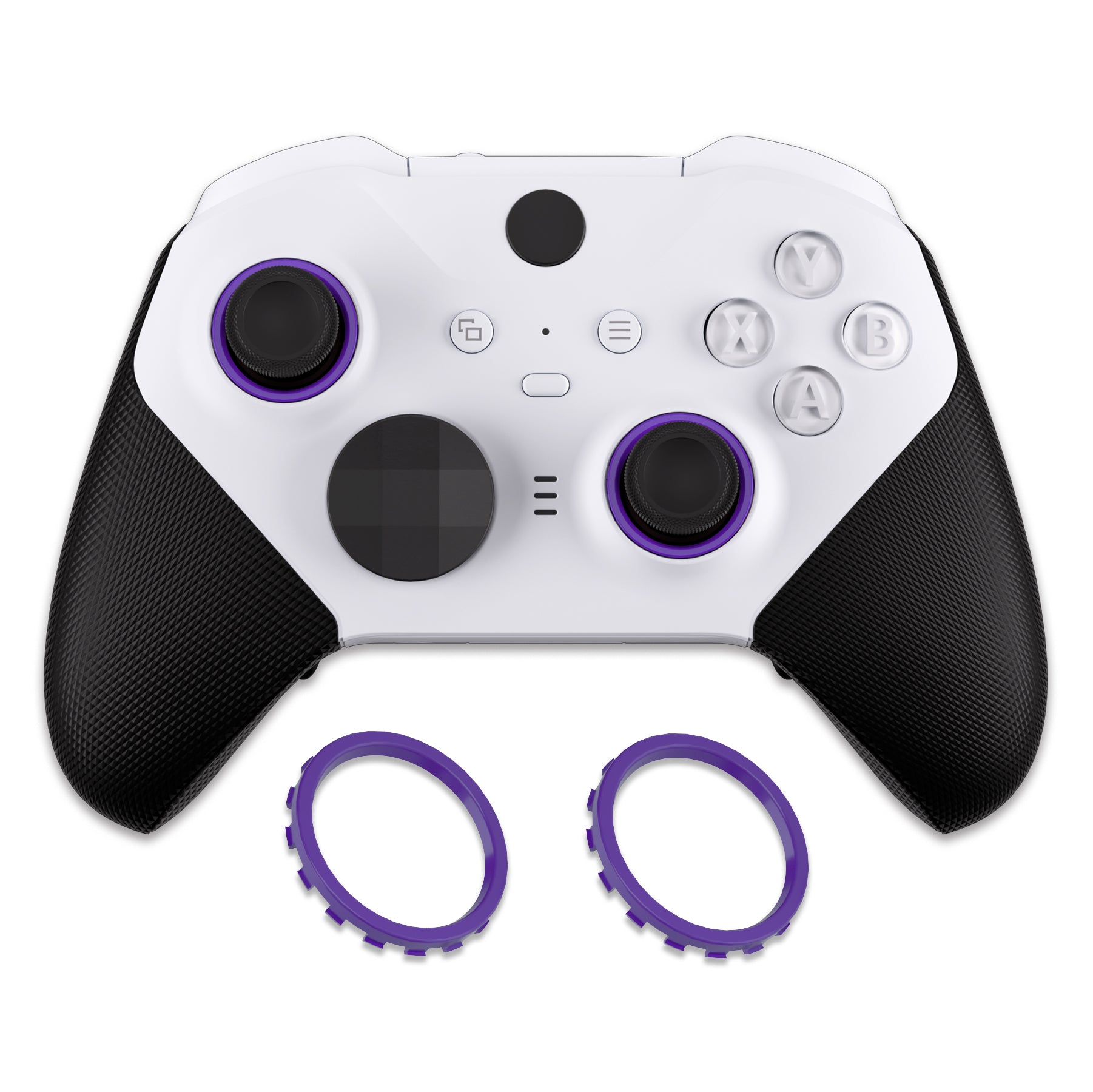 eXtremeRate Purple Custom Accent Rings for Xbox Elite Series 2 Core/Elite Series 2/Xbox One Elite Controller - Compatible with eXtremeRate ASR Shell for Xbox Series X/S (XOJ13006GC) - Perfect for Gaming Setup & Controller Customization