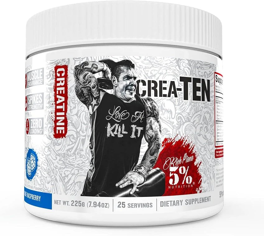 5% Nutrition Crea TEN Legendary Series - 10-in-1 Creatine Supplement for Muscle Growth, Strength & Recovery | Pre-Workout, Post-Workout & Daily Performance Booster