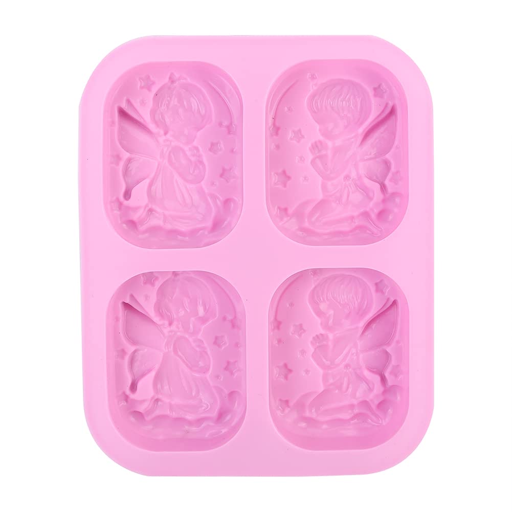 4 Grid Silicone Cake Mould - Non-Stick DIY Baking Pan, Easy to Clean & Reusable for Cupcakes, Brownies, Jelly (Perfect for Home Baking, Party Desserts & Gift Making)