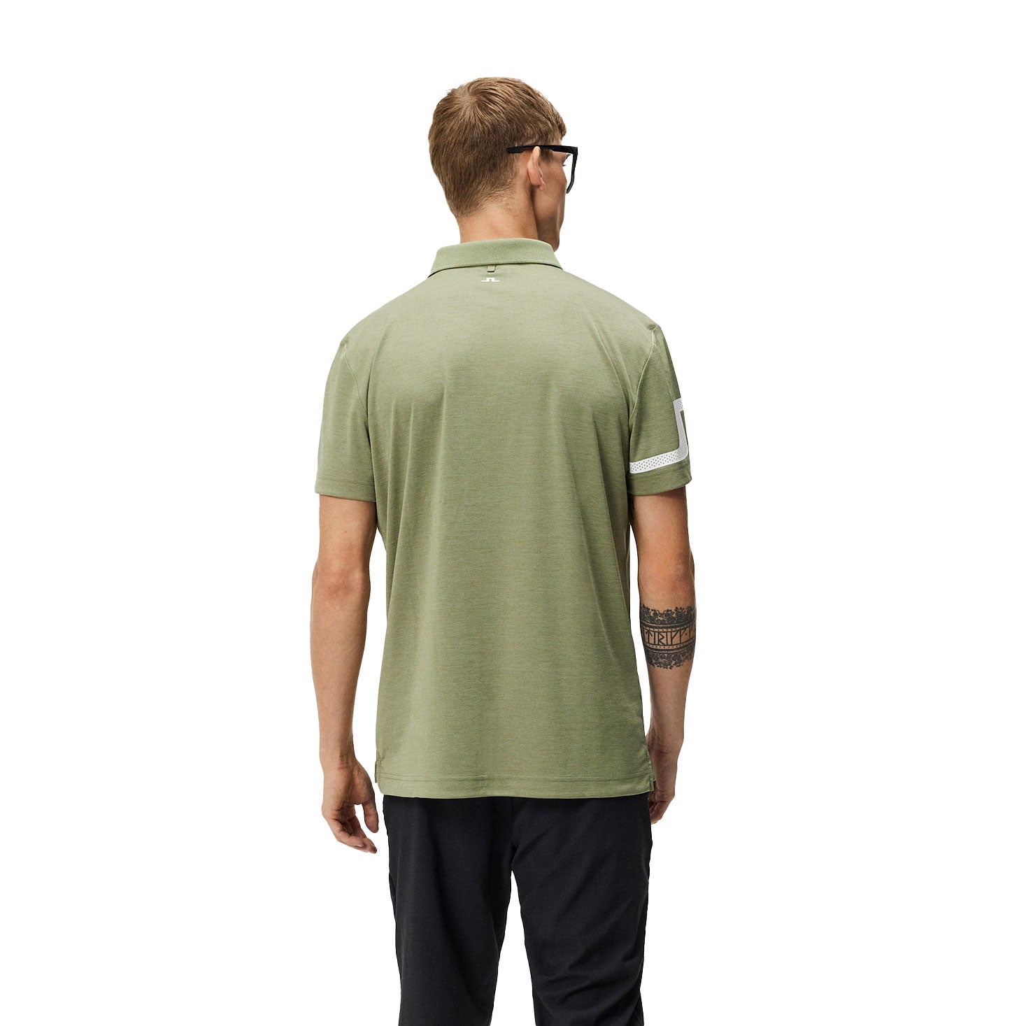 J. Lindeberg Heath Regular Fit Men's Golf Polo Shirt - Moisture-Wicking & UV Protection for Comfort on the Golf Course & Casual Wear