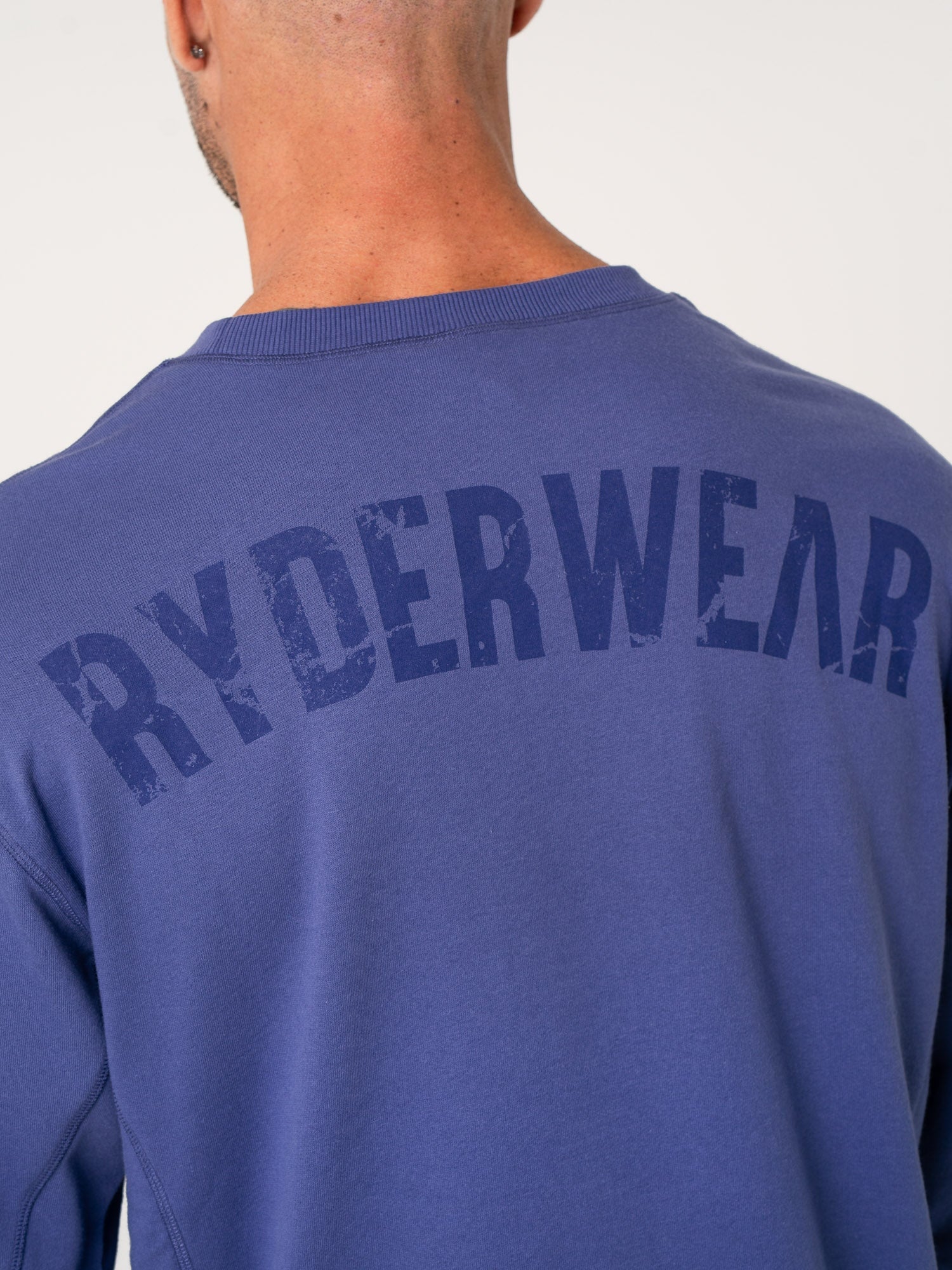 Premium Force Crew Neck T-Shirt - Soft Cotton Indigo Blue Tee for Men | Casual Wear, Gym, Workout & Everyday Comfort