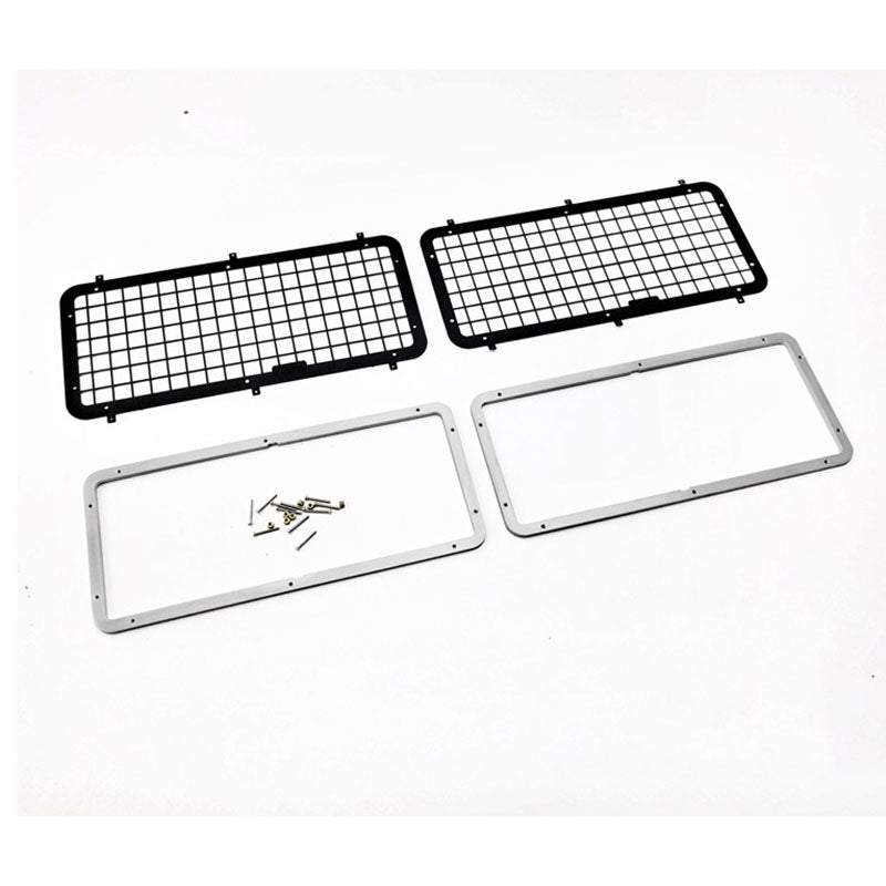 1/10 Scale G2 D90 RC Off-Road Crawler Metal Window Protective Guard - Durable Handcrafted Accessory for Remote Control Car Models | Perfect for Trail Crawling & Rock Racing Scenes