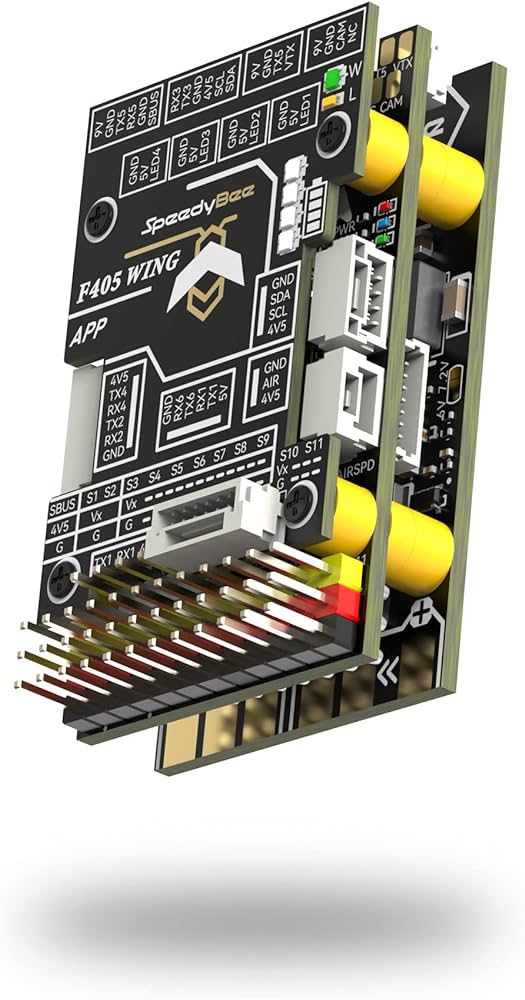 SpeedyBee F405 WING APP Flight Controller for Fixed Wing Drones - GPS Navigation, OSD Support, Long Range FPV Flying for Aerial Photography & Mapping
