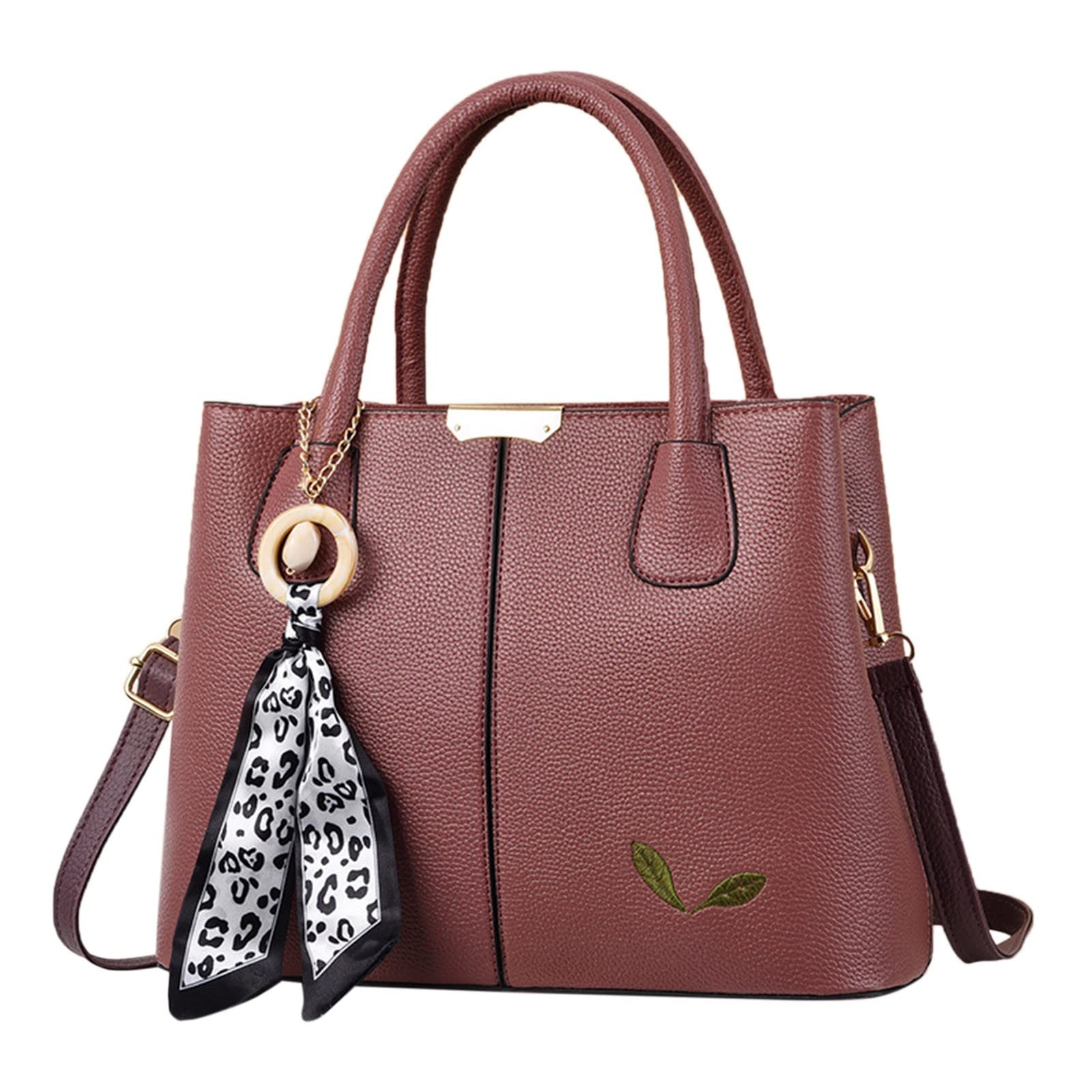 Stylish Women's Large Capacity Leather Messenger Bag - Fashionable Corduroy Tote Handbag for Work, Travel & Everyday Use