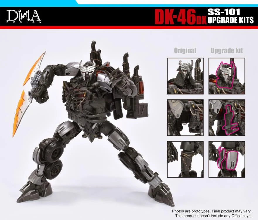 DNA Design DK 46DX Upgrade Kit for SS RotB Scourge - Transformers Studio Series Custom Parts - Enhance Your Scourge Figure for Display & Photography