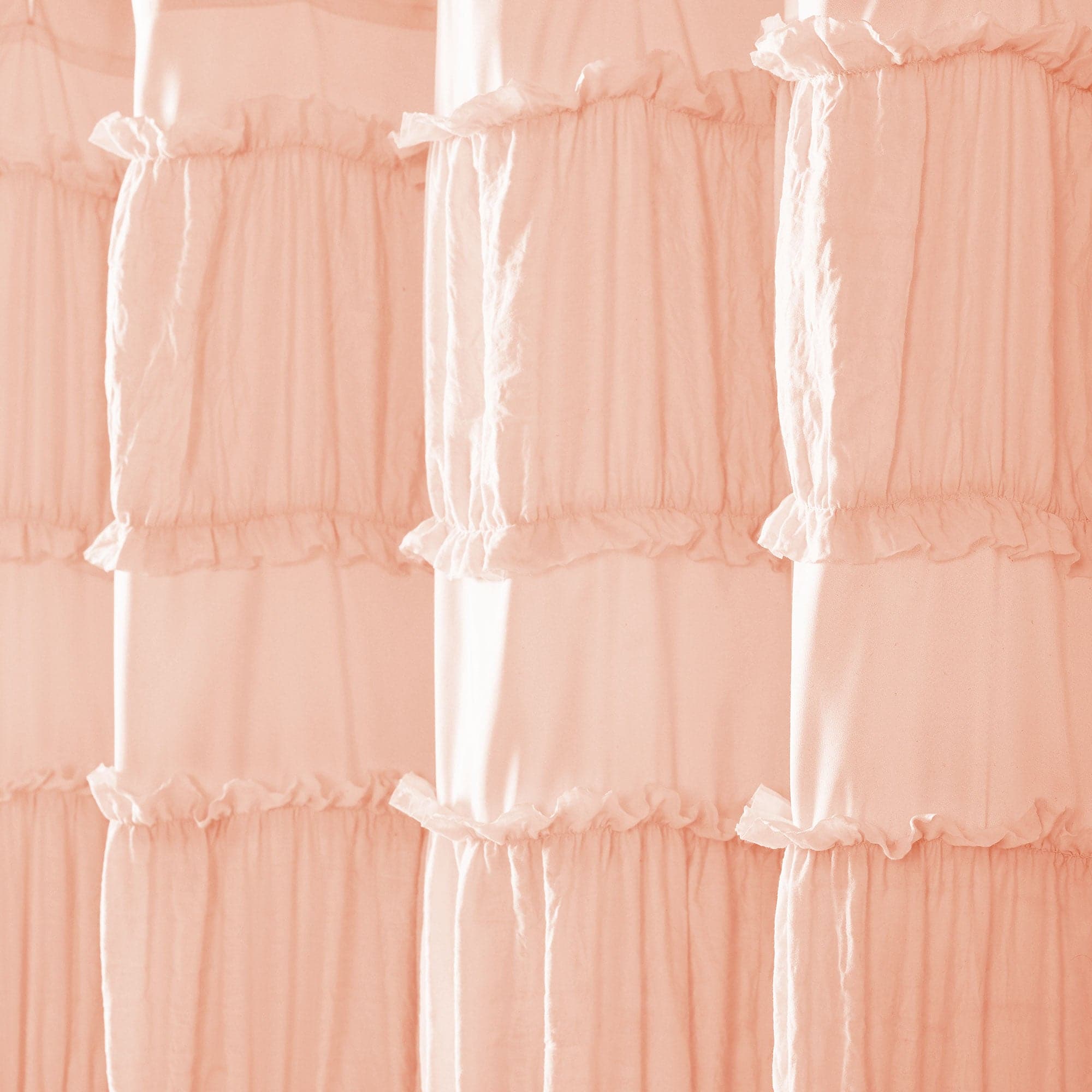 Nova Ruffle Shower Curtain - Waterproof Bathroom Decor with Elegant Ruffles for Modern Home, Perfect for Bathroom, Guest Room, and Spa Retreat
