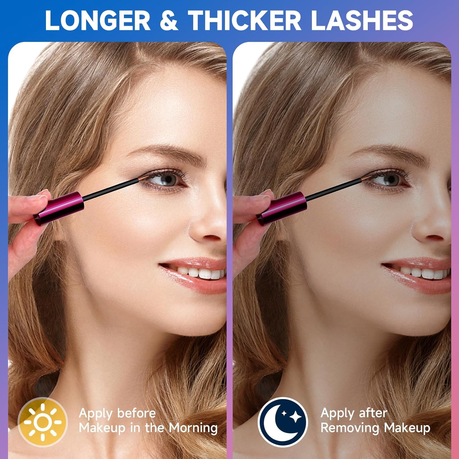 Best Eyelash Growth Serum for Longer, Fuller & Thicker Lashes - Advanced Formula Lash Enhancer (5ml) | Natural Lash & Brow Booster for Daily Beauty Routine