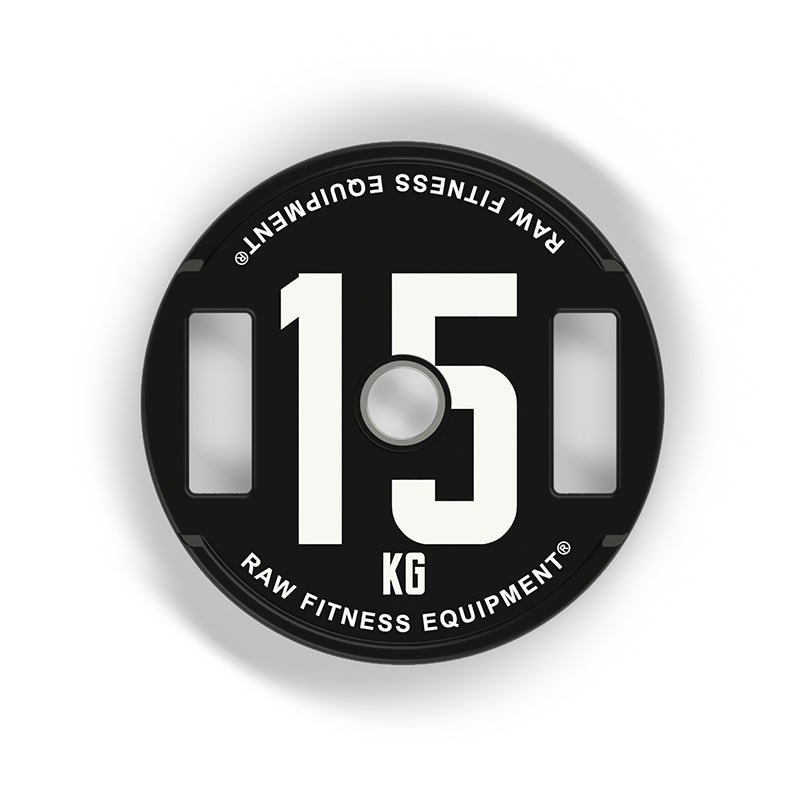 15KG Pair Weight Plates for Strength Training - Durable CPU Weight Plates for Home Gym, CrossFit & Powerlifting