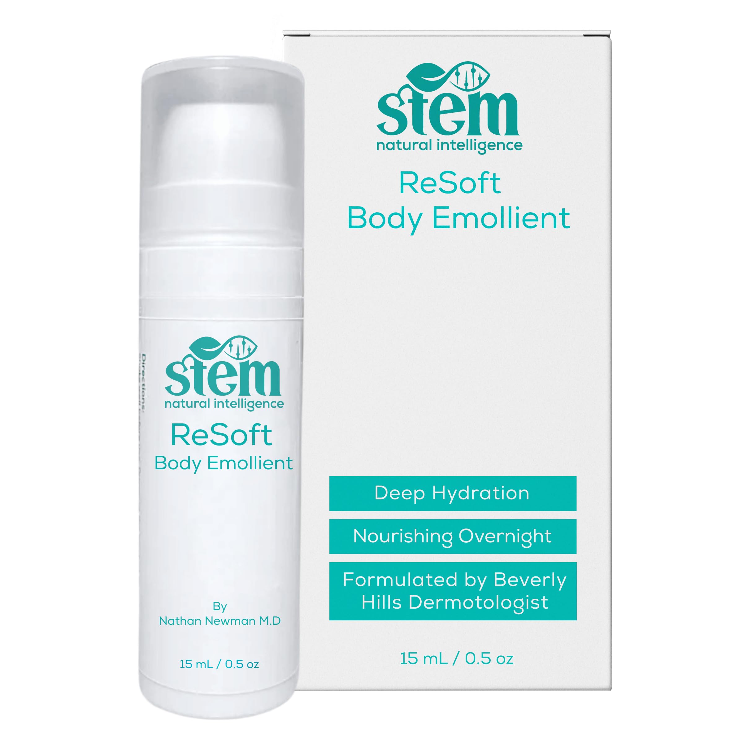 STEM ReSoft Advanced Skin Repair Cream & Luxury Body Lotion for Women - Dermatologist Developed Face Moisturizer, 0.5 oz | Hydrating Daily Skincare for Dry, Sensitive Skin | Perfect for Night Routine & Travel Skincare