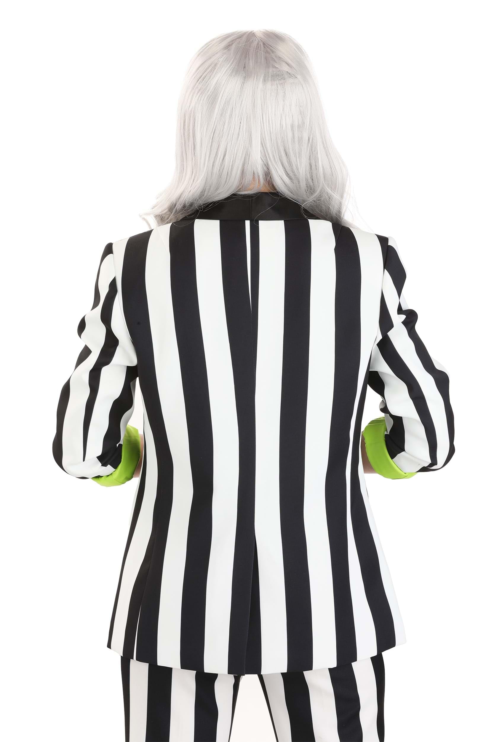 Beetlejuice Print Blazer for Women - Fun Costume Jacket with Unique Print | Perfect for Halloween, Cosplay, and Themed Parties