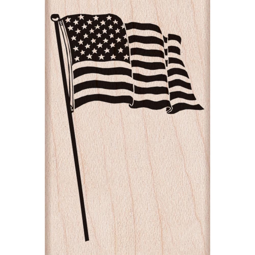USA Flag Rubber Stamp - Patriotic Craft Stamp for DIY Scrapbooking, Card Making & Decoration | Perfect for 4th of July, Memorial Day & Independence Day