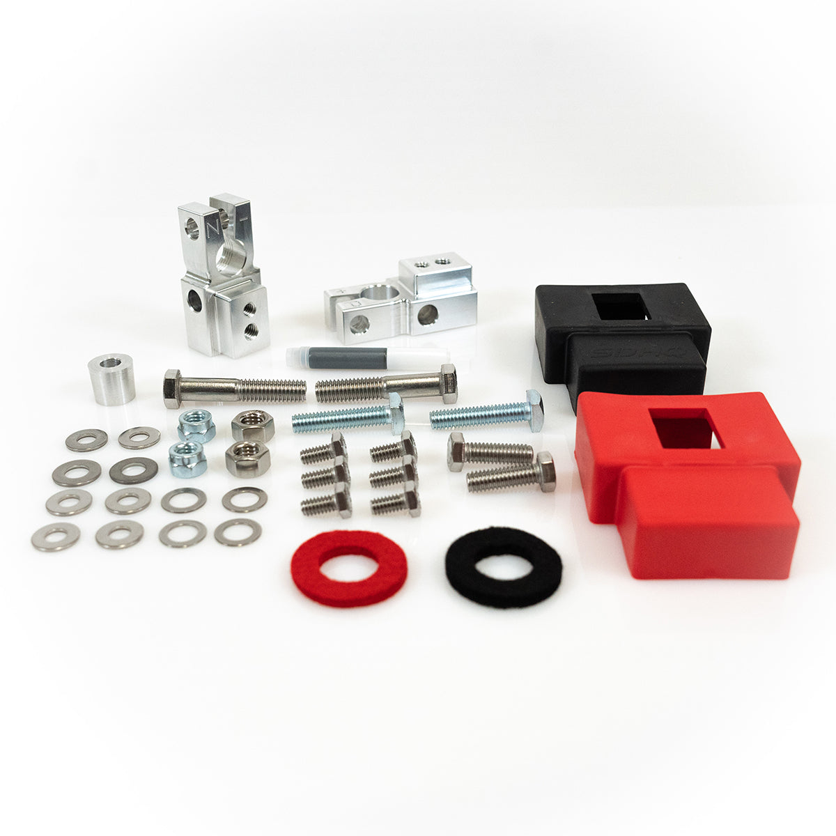 2024 Toyota Tacoma Non-Hybrid SDHQ Complete Billet Battery Terminal Kit - Heavy-Duty Electrical Upgrade for Off-Roading & Towing Accessories