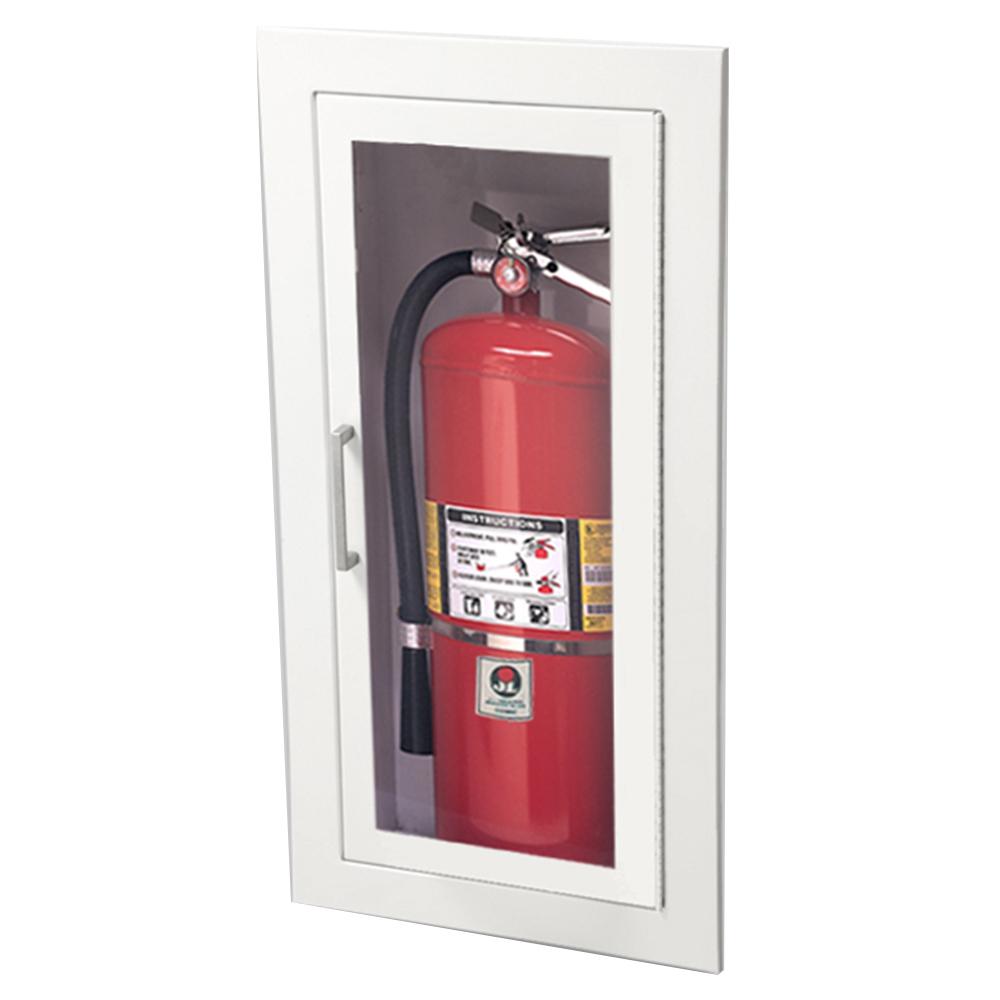 JL Industries 1815F10 Ambassador Fire Extinguisher Cabinet - Full Glass Door with Pull Handle for Easy Access - Ideal for Offices, Schools, and Commercial Buildings