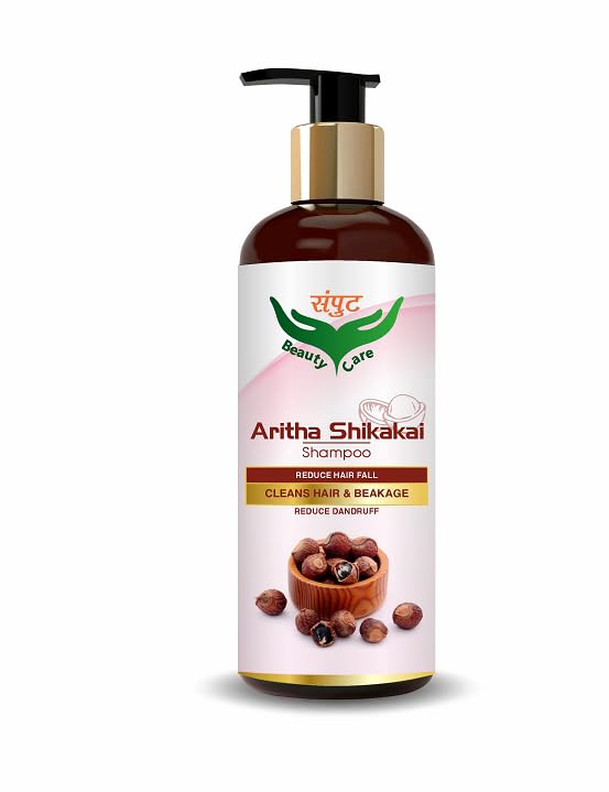 Organic Aritha Shikakai Shampoo for All Hair Types - Prevents Hair Loss, Reduces Thinning & Strengthens Hair Follicles - Natural Hair Care for Men & Women (250ml) - Perfect for Daily Use, Travel & Salon-Quality Results at Home