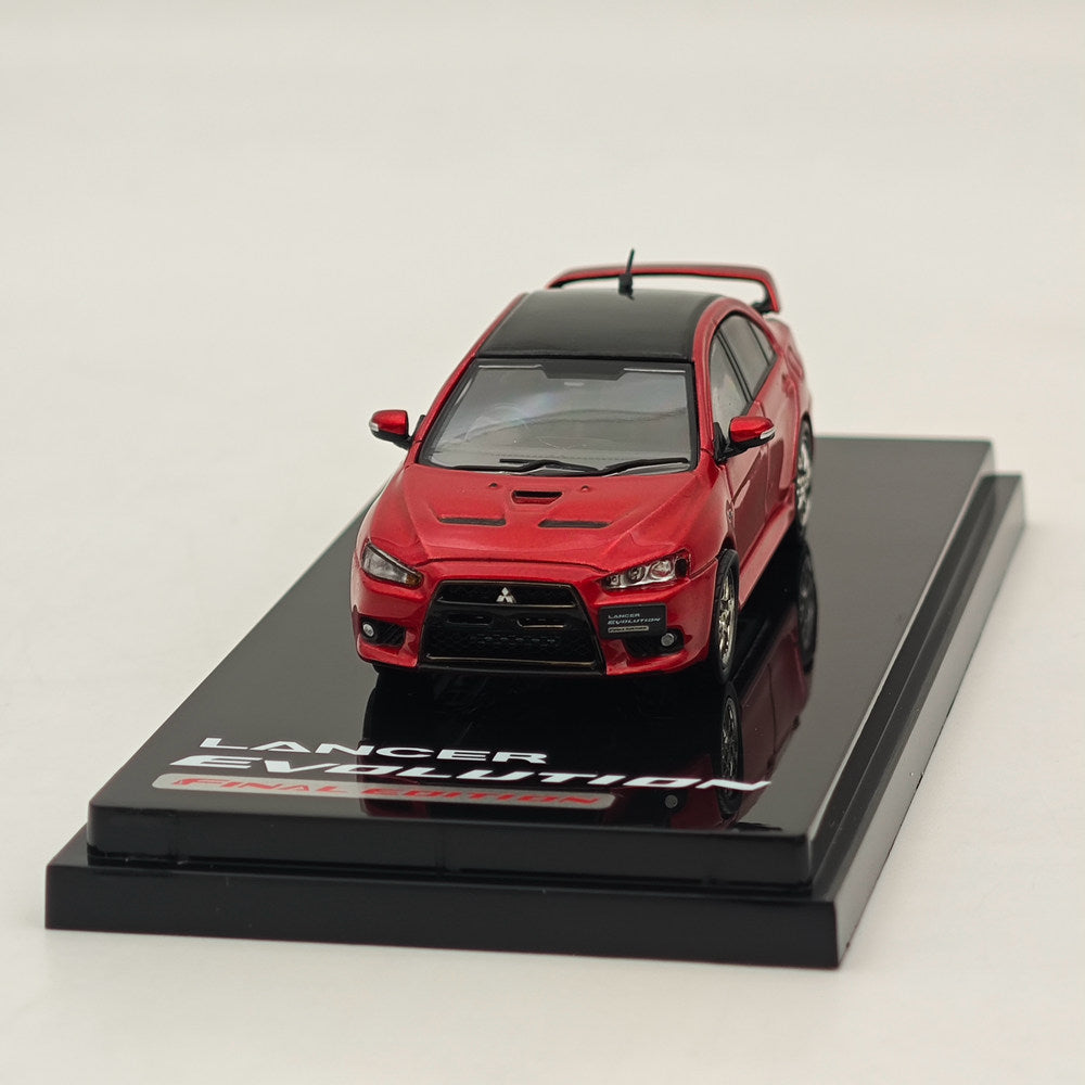 1/64 Scale Mitsubishi Lancer Evolution X Final Edition Red Diecast Model Car - Hobby Japan HJ642053CR - Perfect for Collectors, Display & Racing Enthusiasts