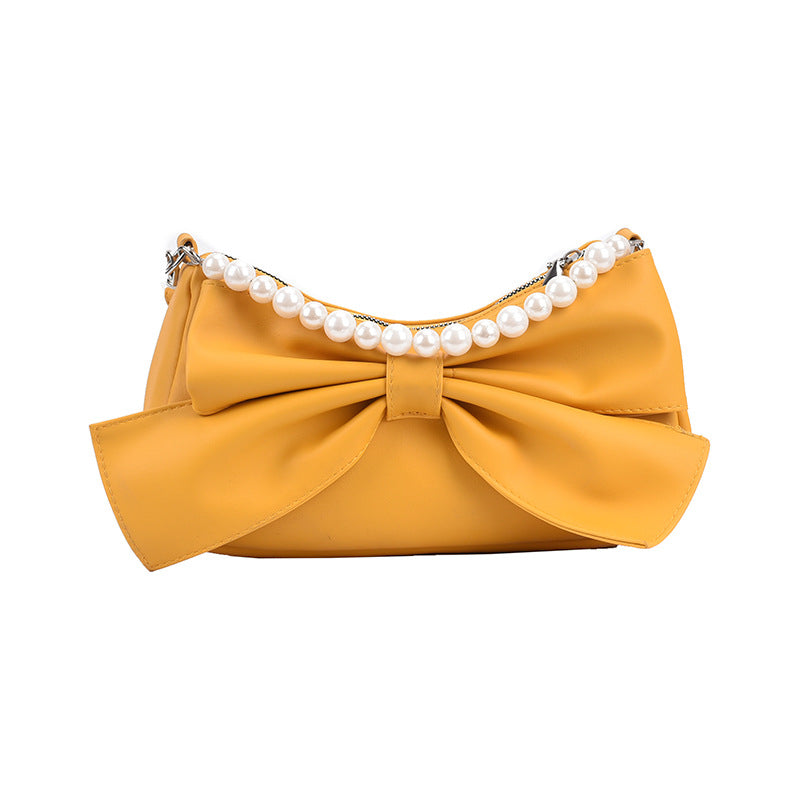 Stylish Women's Canvas Shoulder Bag with Cute Bow Knot - Fashionable Crossbody Purse for Girls | Perfect for School, Shopping & Daily Use
