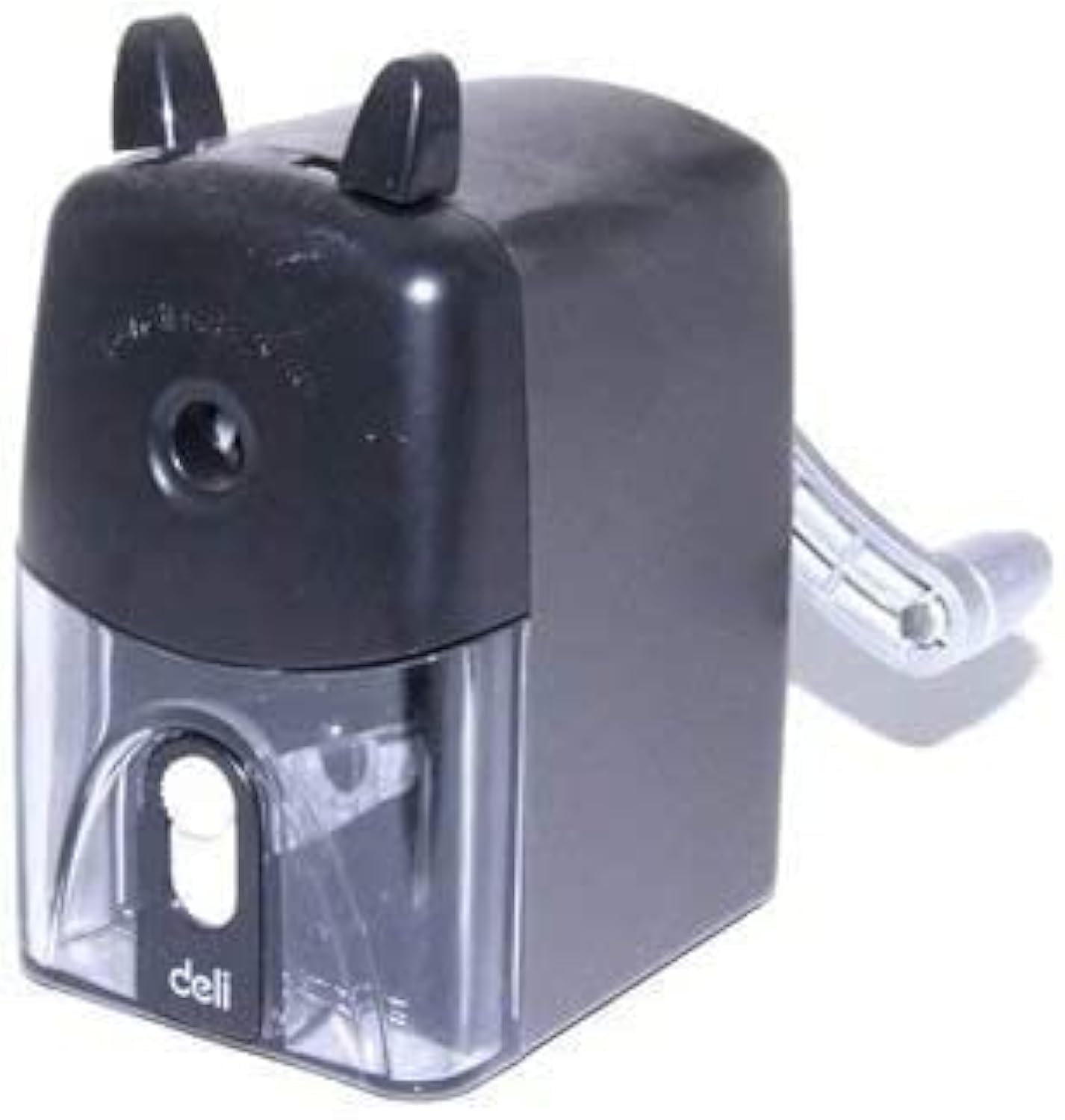 Heavy Duty Adjustable Manual Pencil Sharpener - Hand Crank Classroom Pencil Sharpener for Graphite & Colored Pencils (Black/Blue, Random Color) - Perfect for School, Office & Art Studio Use