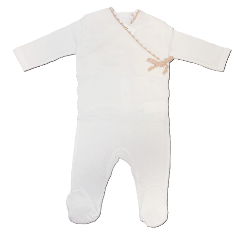 LA MASCOT Baby Footie Pajamas - Soft Cotton One-Piece Sleepwear for Infants 1-6 Months | Perfect for Bedtime & Newborn Photoshoots
