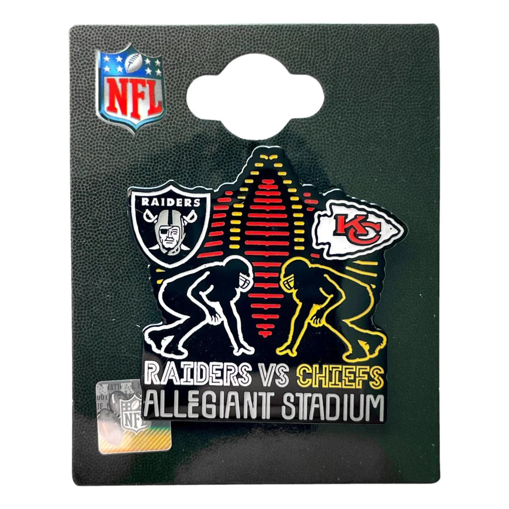 Las Vegas Raiders 2020 Inaugural Season Limited Edition Game Day Pin vs Kansas City Chiefs - Football Fan Collectible for Home Display & Tailgating Parties