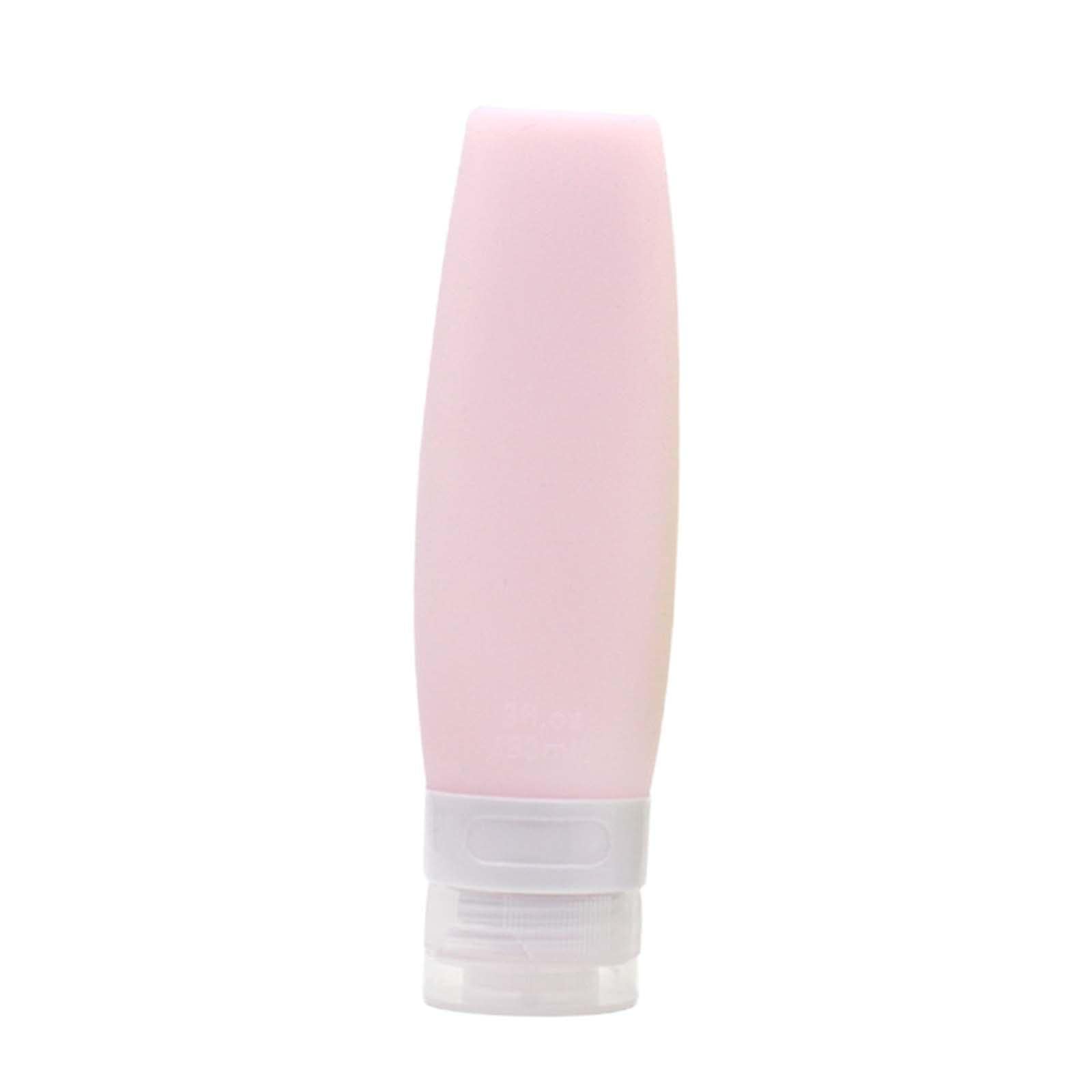Premium Silicone Travel Bottles Set - Leak-Proof Toiletry Containers for Shampoo, Conditioner, Lotion & Body Wash | TSA Approved Travel Essentials | Perfect for Vacations, Gym & Business Trips (Pink)