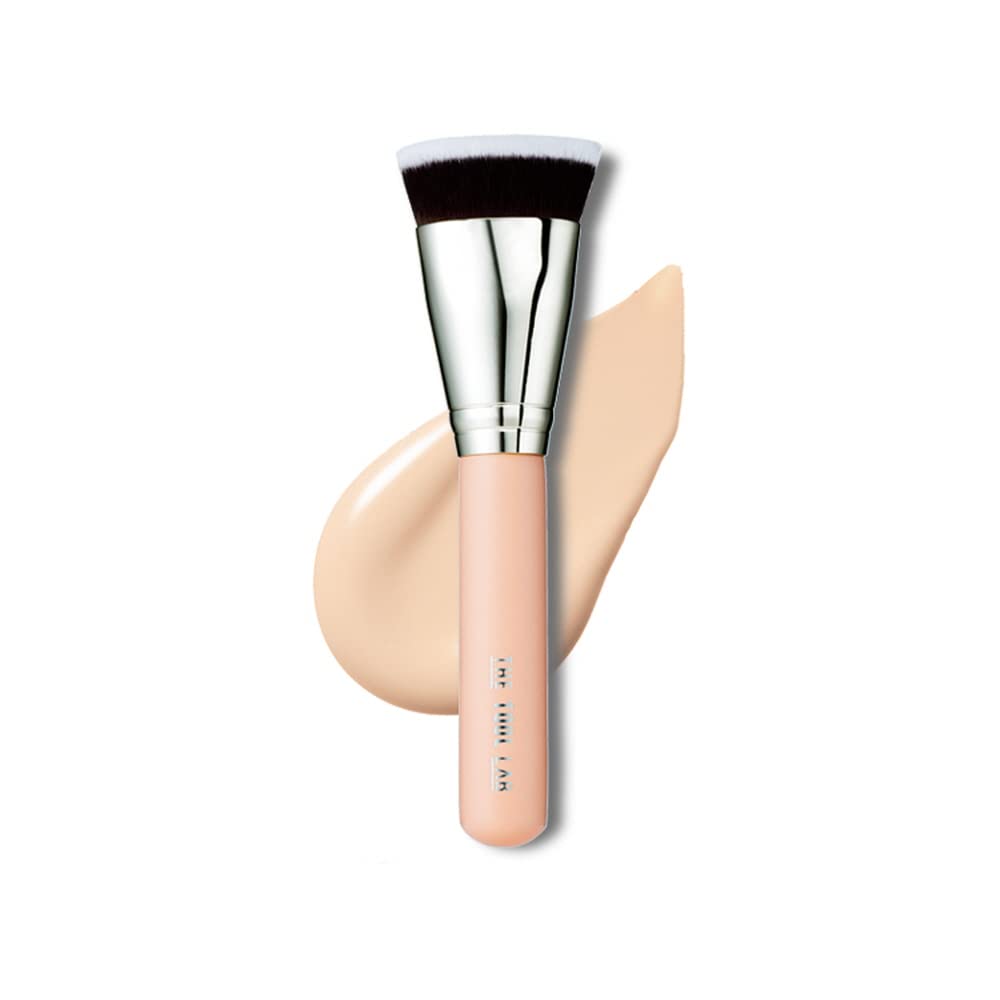 THE TOOL LAB 101 Multitasker Foundation Brush - Flat Top for Liquid & Cream Makeup - Professional Buffing & Stippling