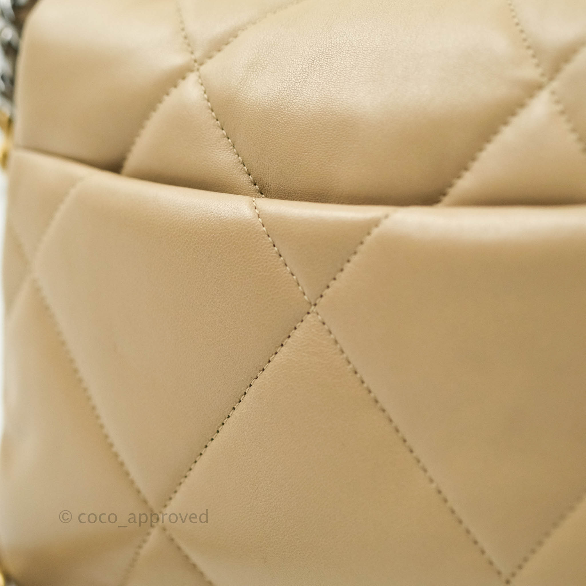 Chanel 19 Small Handbag in Dark Beige with Mixed Hardware - 21S Collection | Luxury Crossbody Bag for Women, Perfect for Date Night & Evening Events