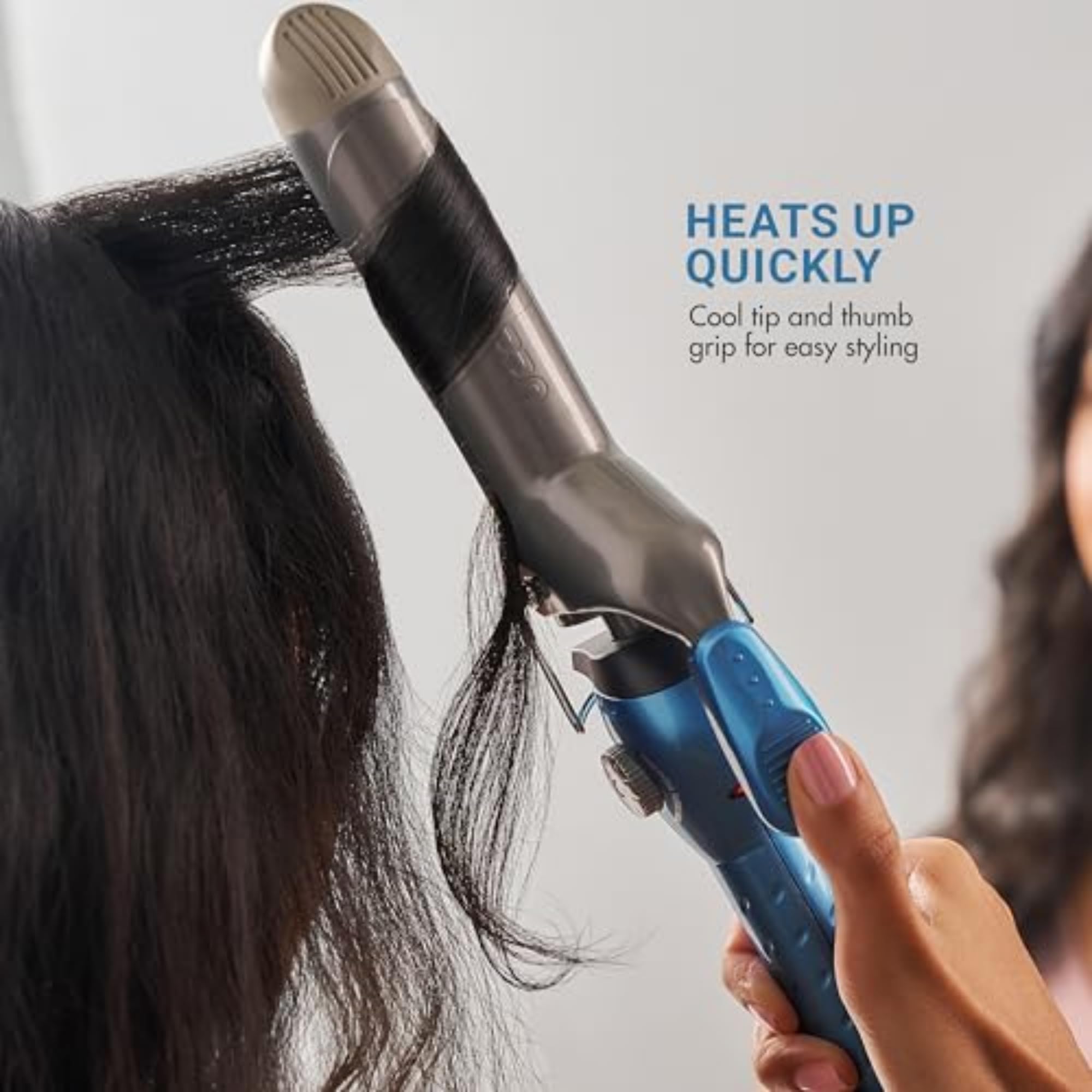 BaBylissPRO Nano Titanium Professional Spring Curling Iron - 1.25 Inch Barrel for All Hair Types | Salon-Quality Curls & Waves at Home | Perfect for Daily Styling, Special Occasions & Professional Use