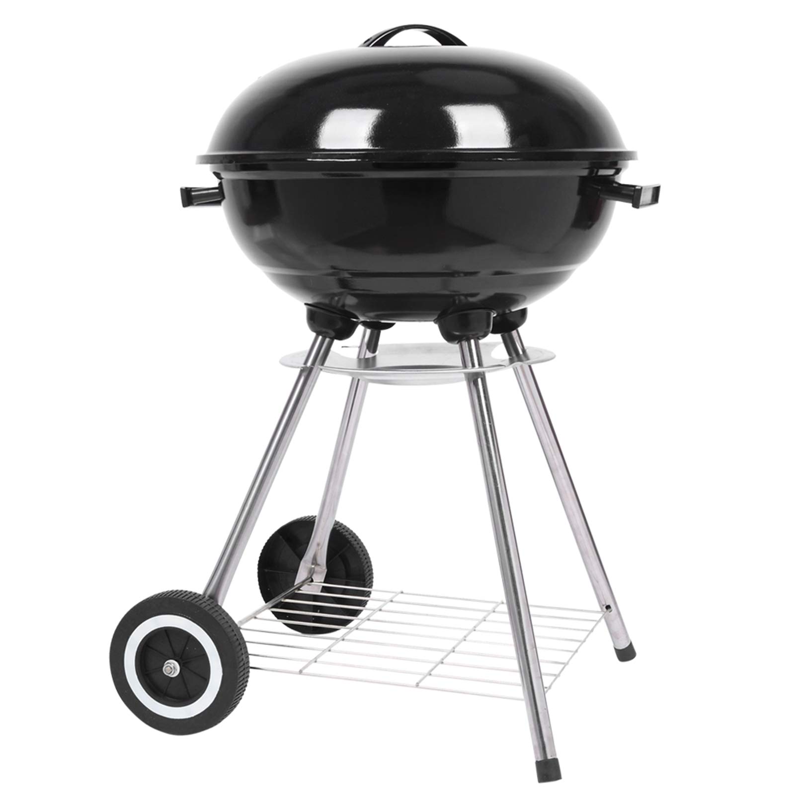 Ochine Charcoal Grill Offset Smoker with Cover & Wheels - Portable Backyard BBQ Grill & Smoker Combo for Outdoor Cooking, Camping, Picnics & Tailgating - Perfect for Garden, Patio & Travel Adventures