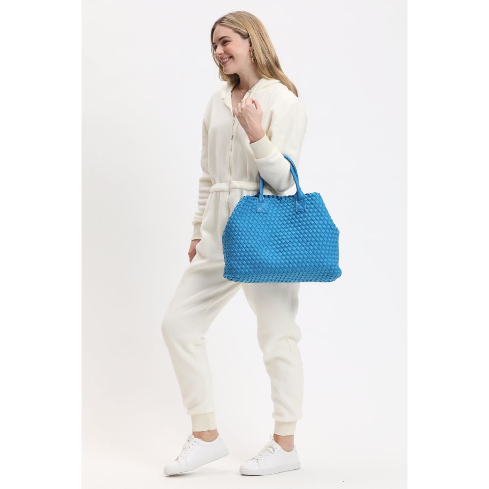 Ithaca Woven Neoprene Tote Bag - Stylish & Durable Reusable Shopping Tote for Groceries, Beach, Work & Travel