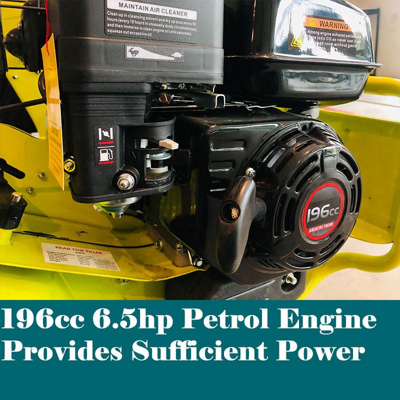 Forestwest 6.5HP Gas Powered Dual Rotating Tiller Cultivator - Heavy Duty Rotary Hoe for Garden Soil Cultivation, Weed Removal & Landscaping - Perfect for Home Gardens, Farms & Agricultural Use (Model BM11123)
