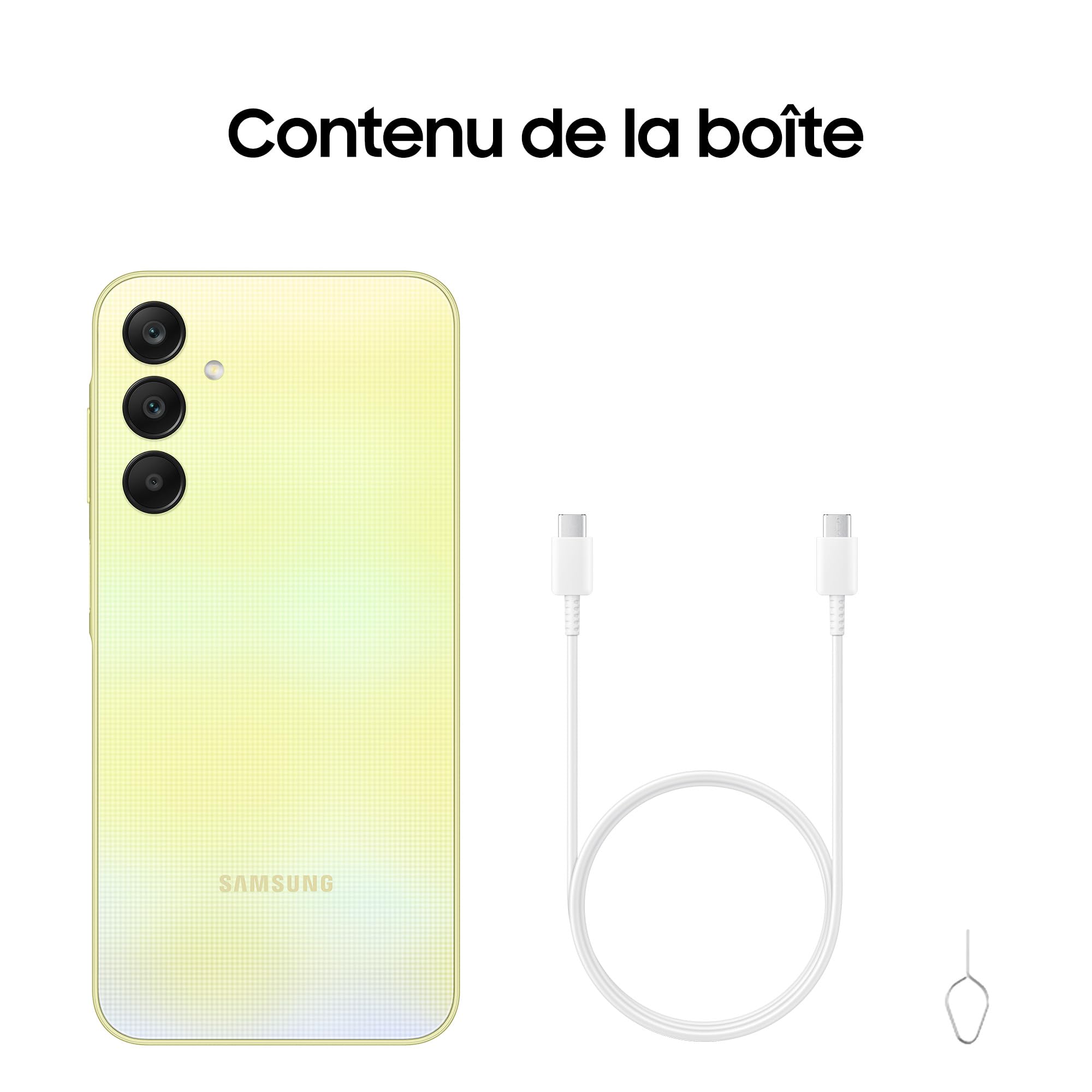 Samsung Galaxy A25 5G Unlocked Smartphone - 128GB Storage, 25W Fast Charger Included (FR Version) - Lime Green | Android Phone for Streaming, Gaming & Productivity
