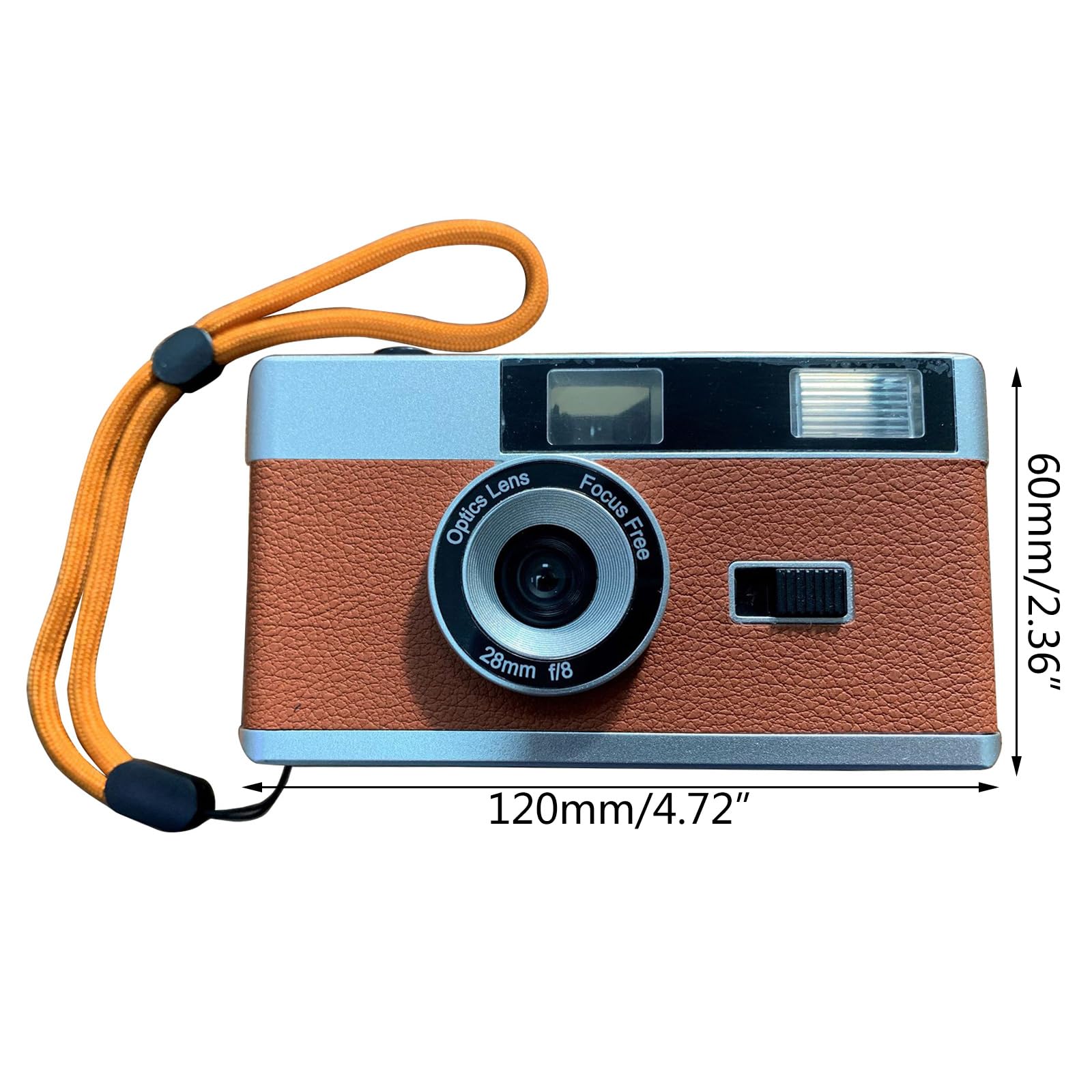 Vintage 35mm Film Camera with Built-in Flash - Reusable Classic Film Camera for Photography Enthusiasts | Perfect for Street Photography, Travel & Retro Shooting