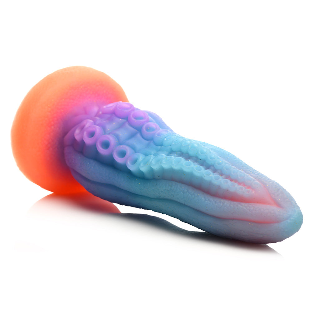 Glow in the Dark Silicone Tentacle Dildo - Fantasy Adult Toy for Couples & Solo Play - Perfect for Roleplay & Sensory Exploration