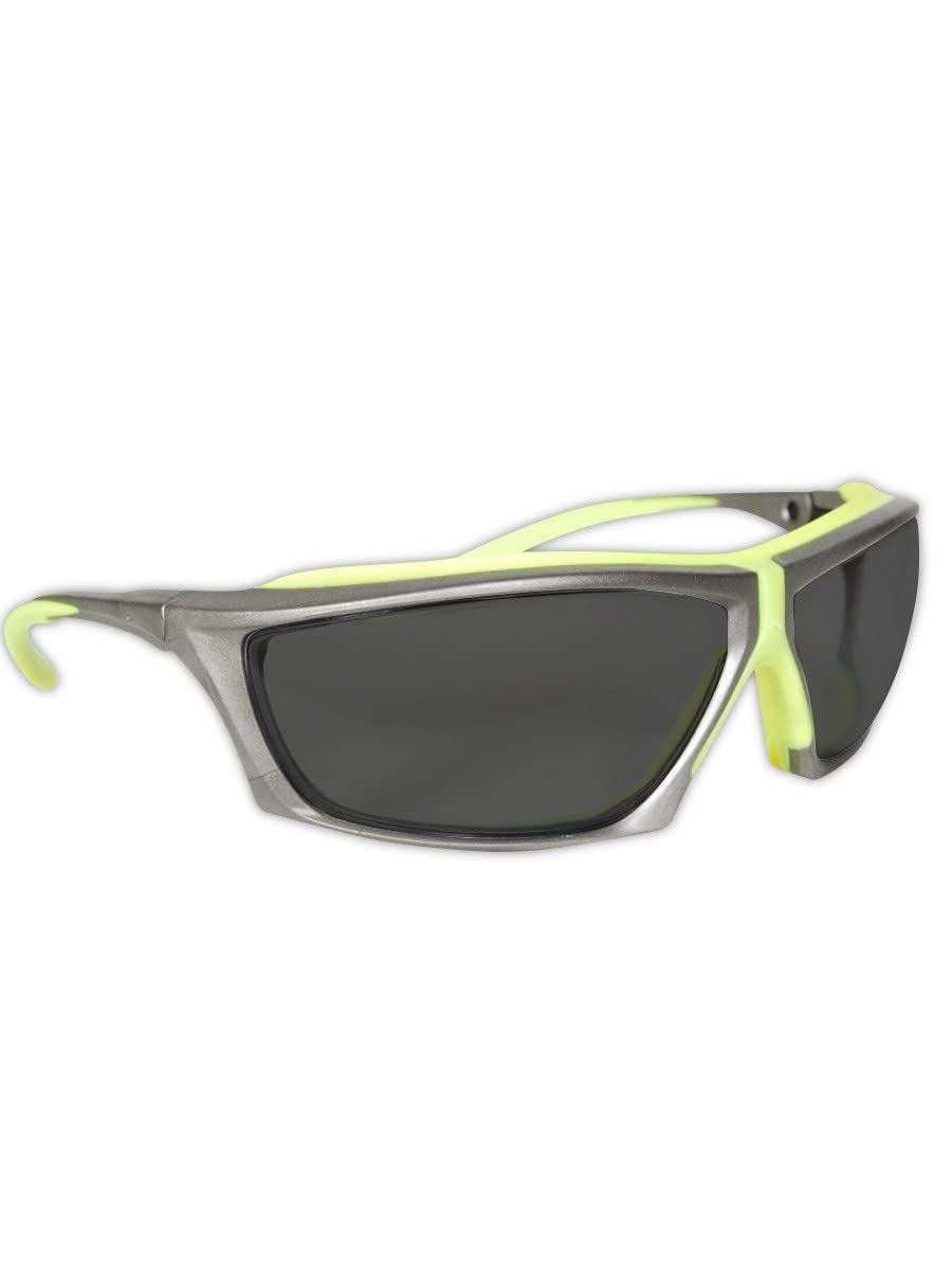 MAGID Hi-Vis Impact-Resistant Safety Glasses - 24 Pairs (Y770) - ANSI Z87.1 Certified for Construction, Woodworking & Industrial Safety Use