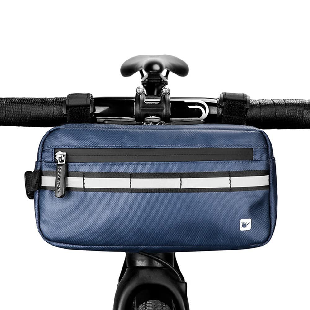 MK Bike Handlebar Bag - Waterproof Bicycle Front Tube Bag, Multifunctional Shoulder/Waist Crossbody Pouch for Cycling, Hiking & Commuting - Perfect for Road Bikes, Mountain Bikes & Outdoor Adventures