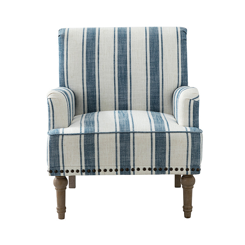 Lecce Armchair - Modern Upholstered Accent Chair for Living Room, Bedroom & Office - Comfortable Lounge Seating with Sturdy Wooden Legs