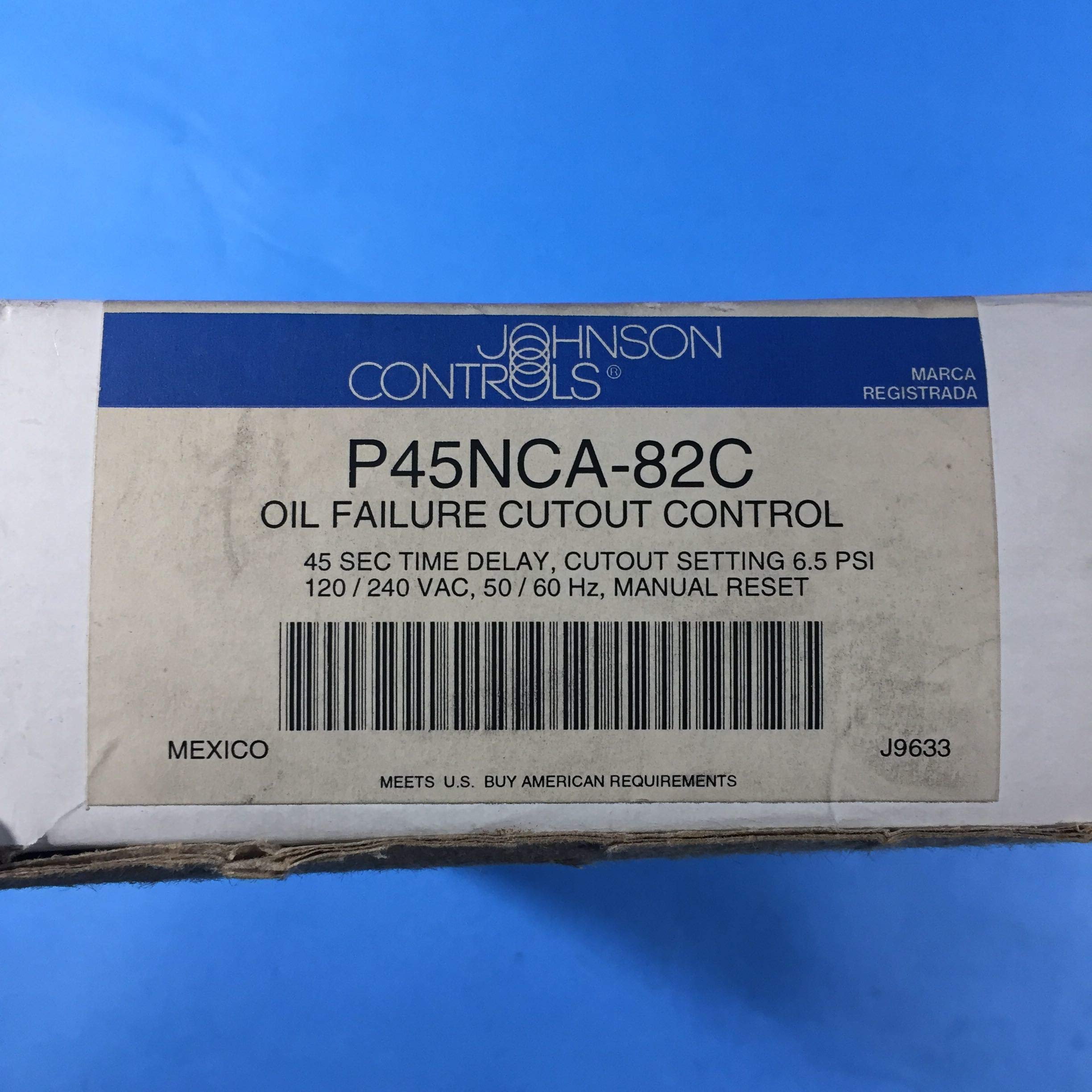 Johnson Controls P45NCA-82C Lube Oil Pressure Control Valve - 6.5 psi, 120/240V AC - HVAC System & Industrial Machinery Maintenance