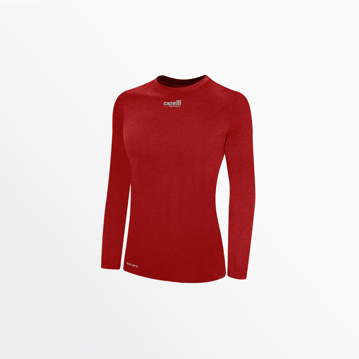 Women's Basic Crew Neck Long Sleeve Polyester T-Shirt - Soft Comfort Fit Casual Top for Everyday Wear, Work & Layering